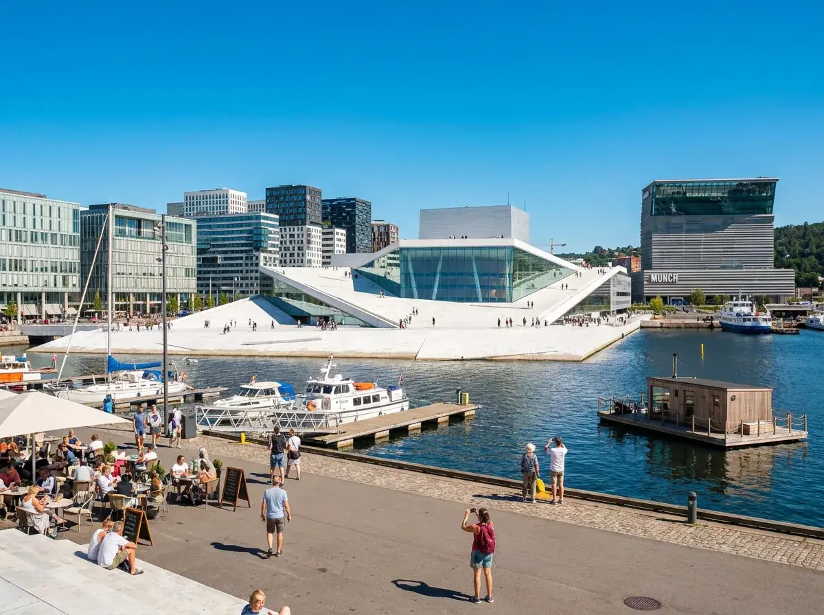 Oslo city highlights private tour scenic view